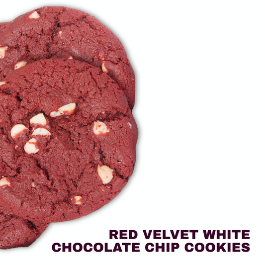 Red Velvet White Chocolate Chip Cookies